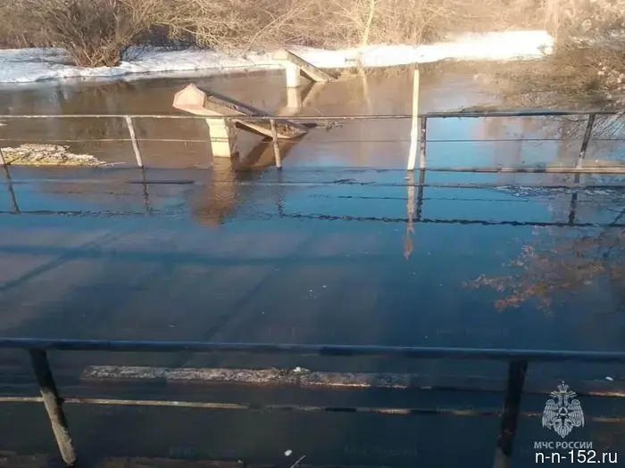 В Нижегородской области под водой оказались четыре низководных автомобильных моста.