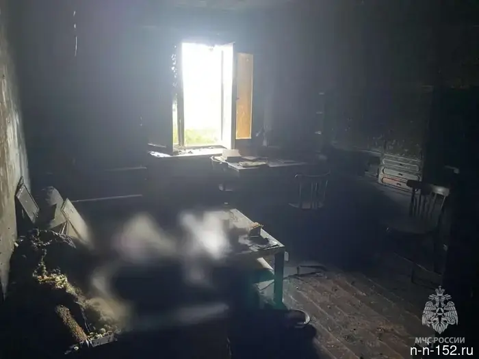 One person died in a fire in Nizhny Novgorod: 10 people were rescued from the house.