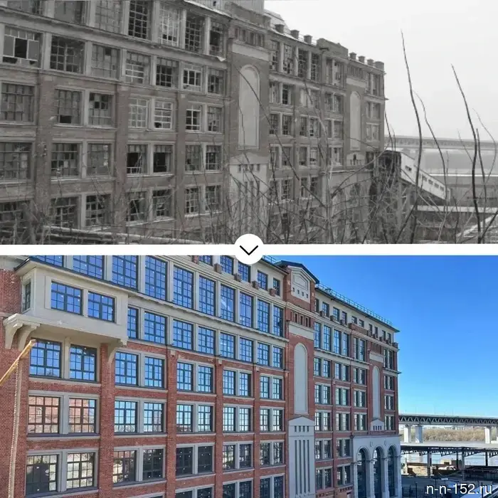 В Нижнем Новгороде восстановили главный корпус мельницы Башкирова.