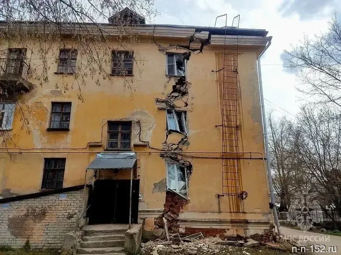 В Балахне был введён режим чрезвычайной ситуации из-за риска обрушения жилого дома.