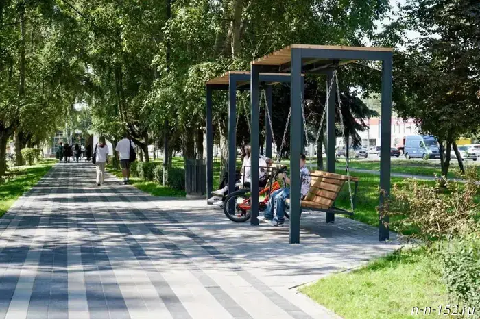 Мэр проверил новые скверы в двух округх Нижнего Новгорода.