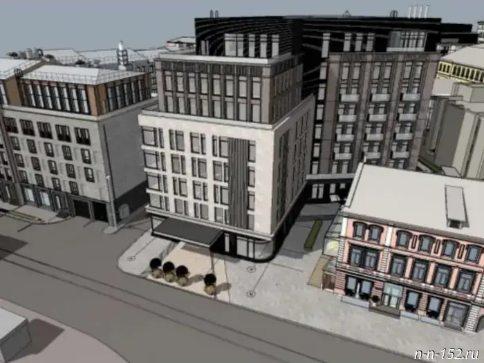 Experts approved the 8-story hotel project in the center of Nizhny Novgorod.