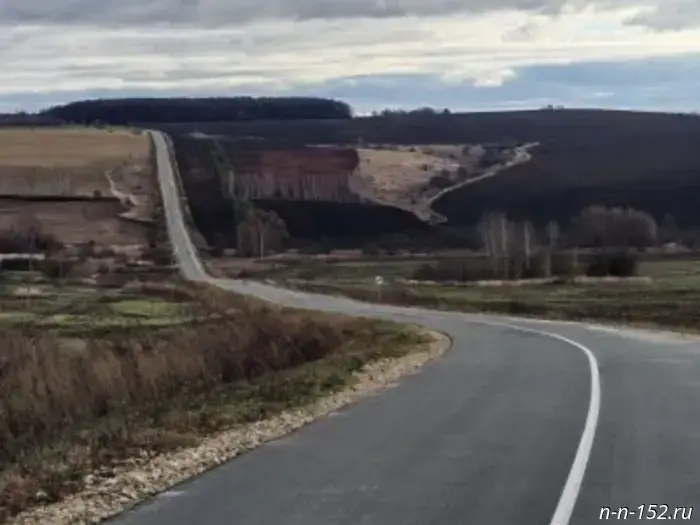 In the Nizhny Novgorod Region, the repair of the road to the village of Bolshie Kemary was completed ahead of schedule as part of the national project "Infrastructure for Life".