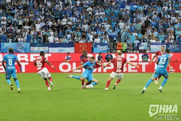 More than 42,000 people filled the stands at the Super Cup in Nizhny Novgorod.