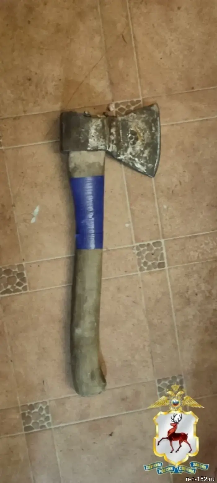 A Nizhny Novgorod man threatened to kill his wife with an axe.