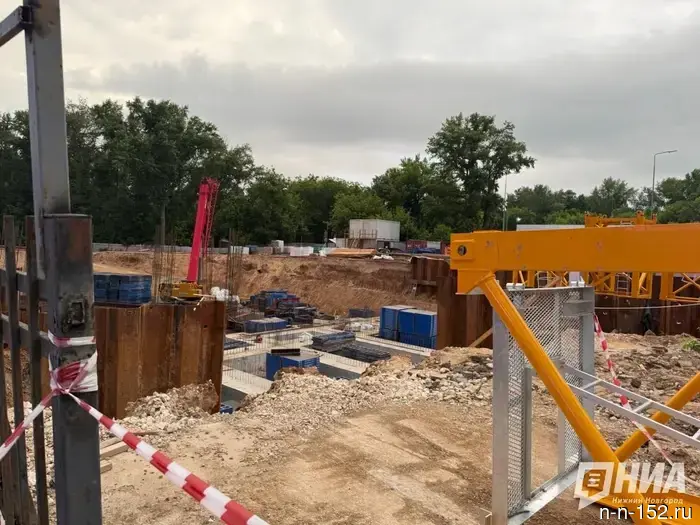 The foundation of the cable car station across the Oka has begun to be arranged on Gagarin - photo