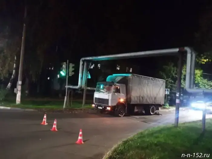 A truck fatally struck a cyclist in the Leninsky District.