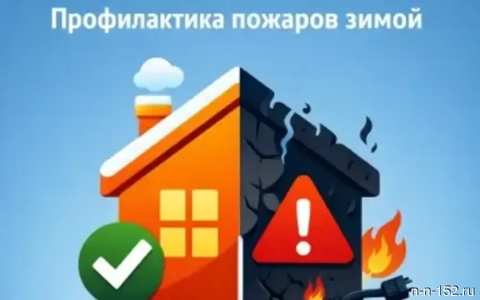 ИНФОРМАЦИЯ ДЛЯ ЖИТЕЛЕЙ: ПРЕДУПРЕЖДЕНИЕ ПОЖАРОВ В ЗИМНИЙ ПЕРИОД