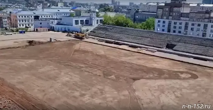 The major renovation of Dynamo Stadium in Nizhny Novgorod is 52% complete.