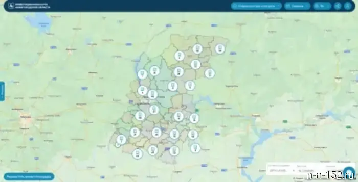 The investment map has been updated in the Nizhny Novgorod region.