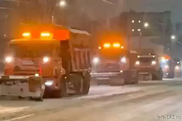 More than 7,000 cubic meters of snow were removed from the streets of Nizhny Novgorod.