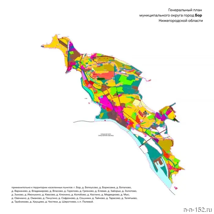 Одобрен генеральный план для 33 населенных пунктов Борского округа на период в 20 лет.