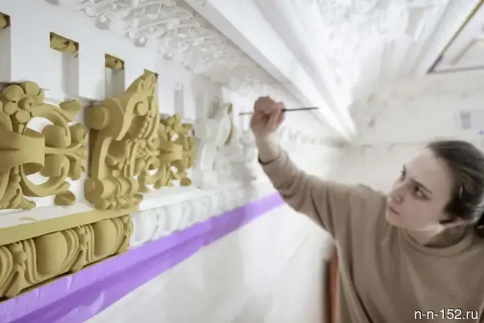 В Нижнем Новгороде заканчивается внутренняя отделка Литературного музея имени Горького.