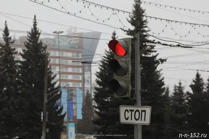 Five traffic lights are not working today in Nizhny Novgorod.