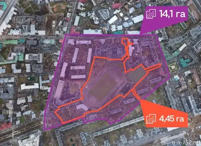 The regional task force on urban planning policy approved the master plan for the comprehensive development of the site of Nizhny Novgorod’s Vodnik Stadium.