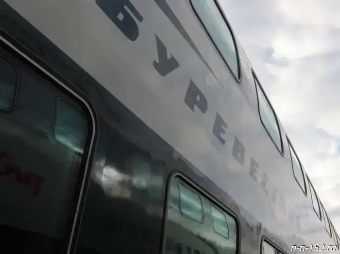 A video of the double-decker "Burevestnik" Nizhny Novgorod — Moscow has been published.