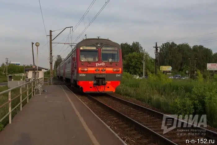 The electric train collided with a car near Nizhny Novgorod.