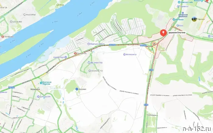 Массовое ДТП с участием 18 автомобилей затруднило движение на богородской дороге у Ольгино.