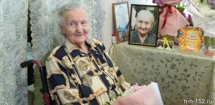 The 100th anniversary was celebrated by the labor veteran and rear worker Nadezhda Konstantinovna Ryumina.