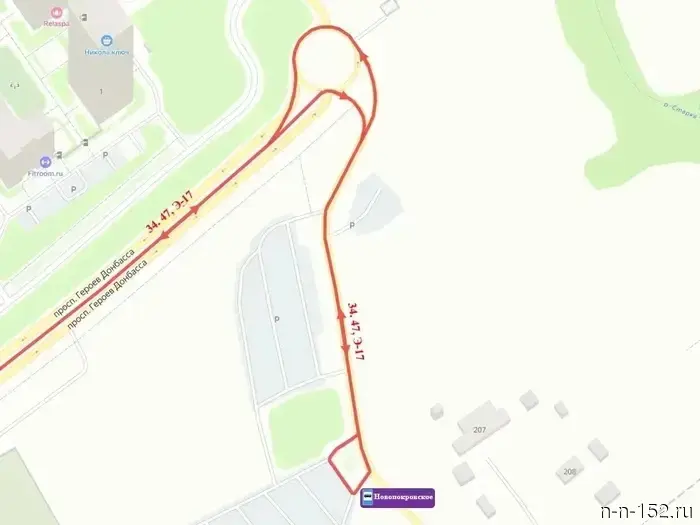 The final stop for routes No. 34, 47, and E-17 will be relocated in Nizhny Novgorod.