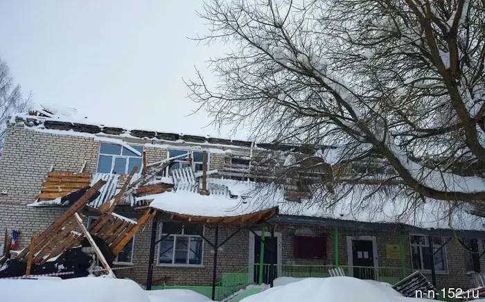 The head of the kindergarten "Romashka" in Lukoyanov will be prosecuted for the roof collapse.