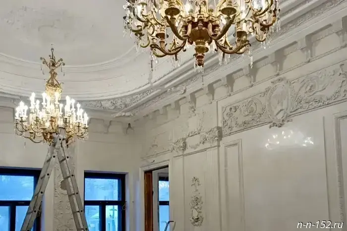 Литературный музей имени Горького в Нижнем Новгороде был восстановлен на 80%.