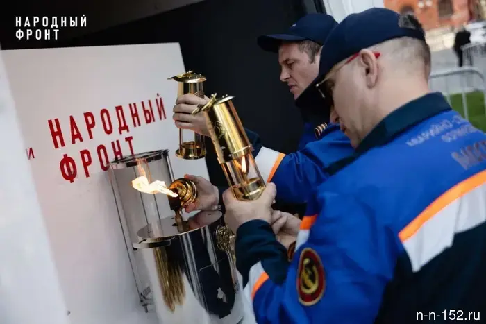 «Огонь памяти» с Могилы Неизвестного Солдата был привезен в Нижний Новгород.