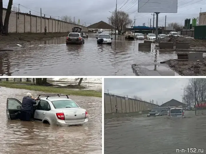 В Подновье осуществляется откачка воды с затопленной территории.