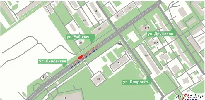 Traffic on Lvovskaya Street has been restricted until December.