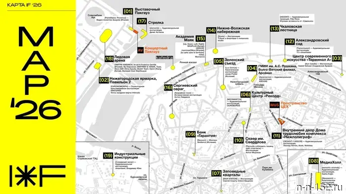 Festival INTERVALS-2026 in Nizhny Novgorod: map and full program