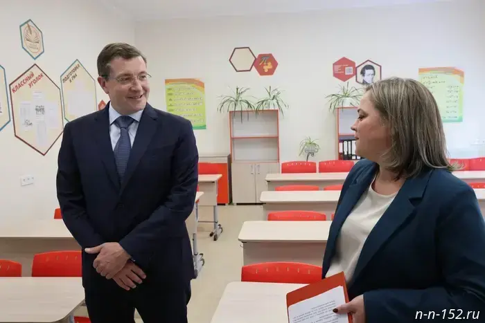 Средняя школа в Горбатове была открыта после завершения комплексного капитального ремонта.