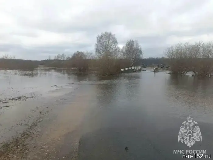 В Нижегородской области продолжают оставаться затопленными 97 участков и 13 мостов.