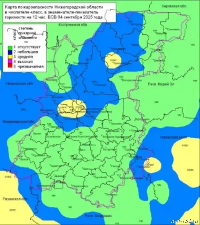 Forest fire situation report for 05.09.2025