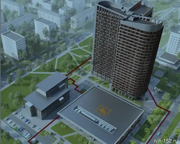 Представлен мастер-план комплексного развития территории на месте кинотеатра "Россия" в Нижнем Новгороде.