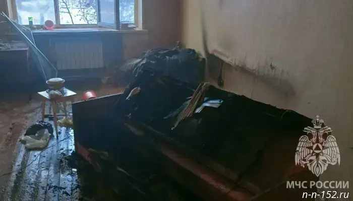 Two people were nearly burned alive on New Year's Eve in the Nizhny Novgorod region.