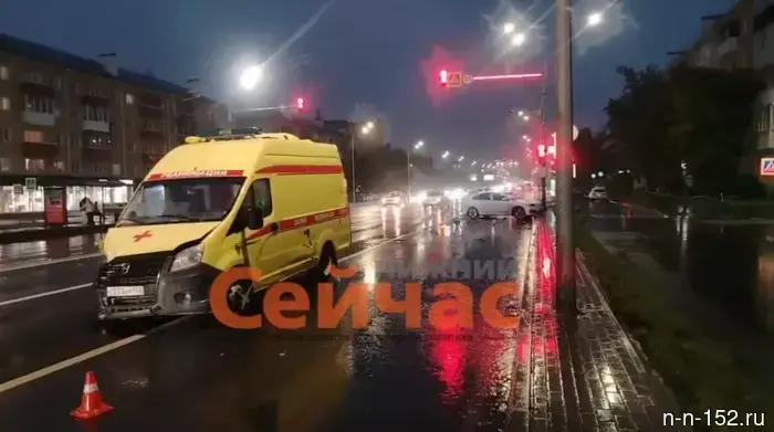«Скорая помощь» оказалась в аварии на проспекте Ленина.