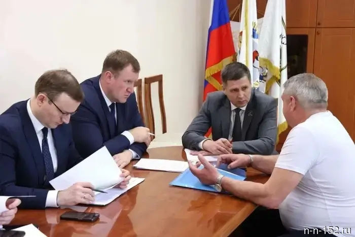 Andrey Gneushev held a meeting to support participants of the special military operation in Semyonov.