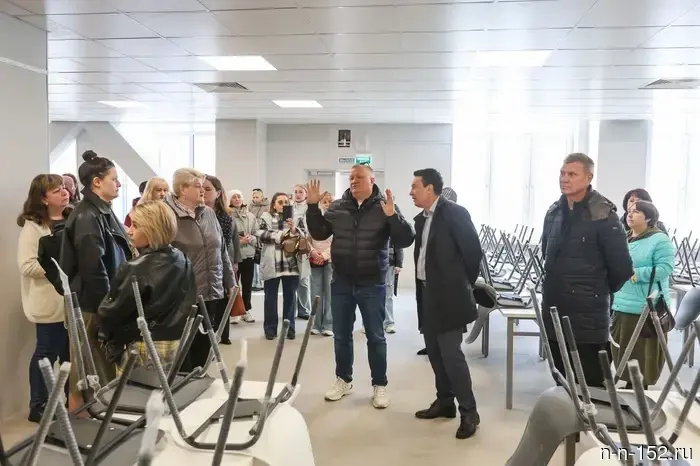 The new school named after Molev in Dzerzhinsk was shown to the parents of future students.