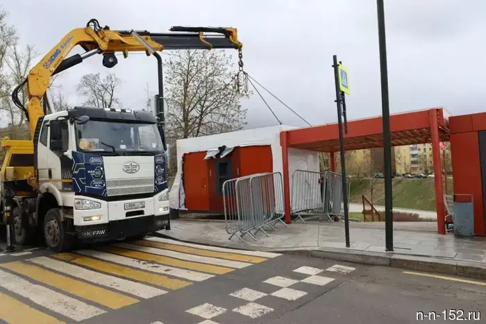 В центре Нижнего Новгорода установили два новых туалета.