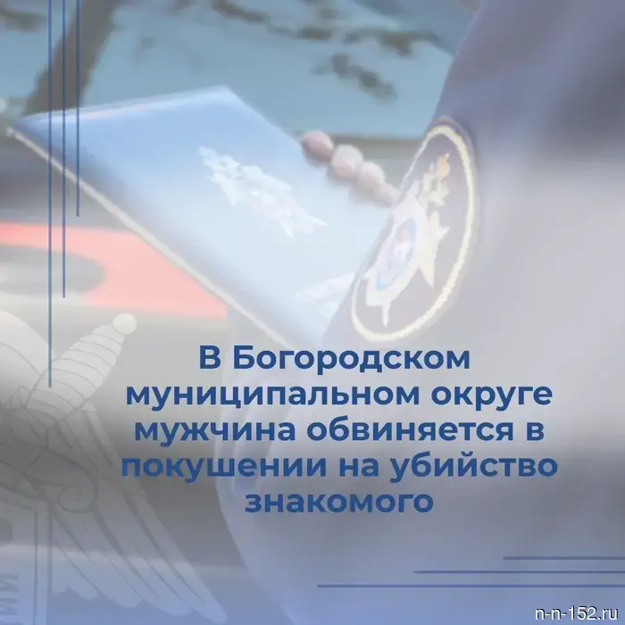 В Богородском муниципальном округе мужчину обвиняют в попытке убийства его знакомого.
