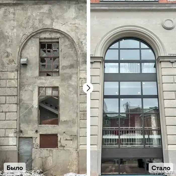 В Нижнем Новгороде восстановили главный корпус мельницы Башкирова.