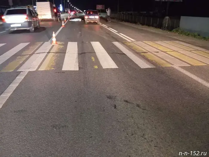 A VAZ fatally struck a 69-year-old woman on a pedestrian crossing in Nizhny Novgorod.