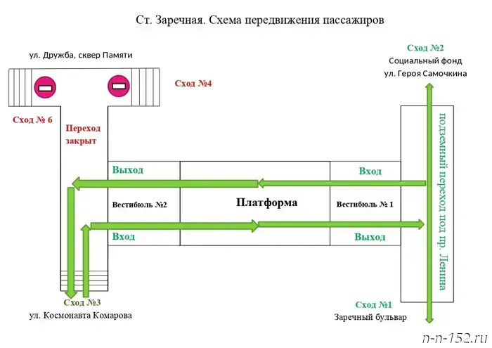 Сход №3 был открыт на станции метро "Заречная" после завершения ремонтных работ.
