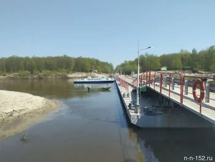 Движение по наплавному мосту через Суру стало доступно.
