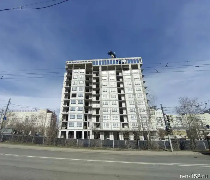 The monolithic work has been completed at the "House on Murashkinskaya" near the Nizhny Novgorod Fair.