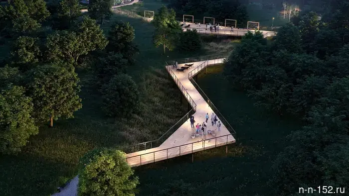 В Новинках в 2027 году будет создан новый сквер с мостом и амфитеатром.