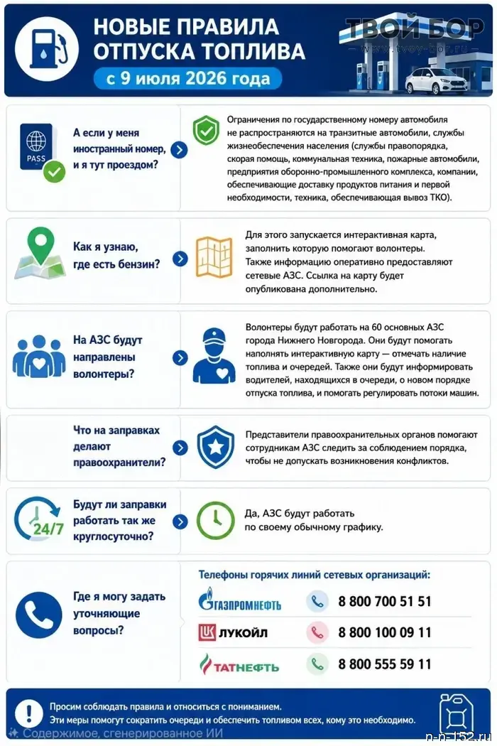 Важно знать автомобилистам Бор: