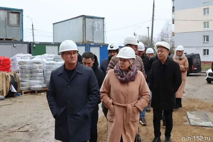 Chintsov checked the construction of kindergartens in Nizhny Novgorod.