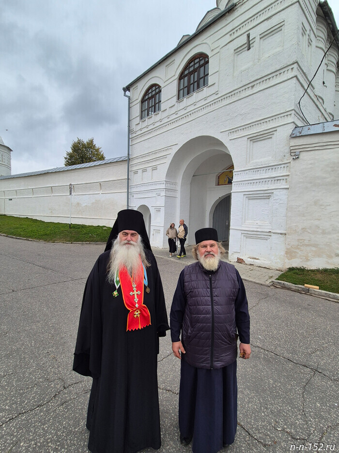 The hegumen of the Pechersky Monastery, Archimandrite Tikhon (Zatyokin), visited the Suzdal Pokrovsky Women's Monastery.