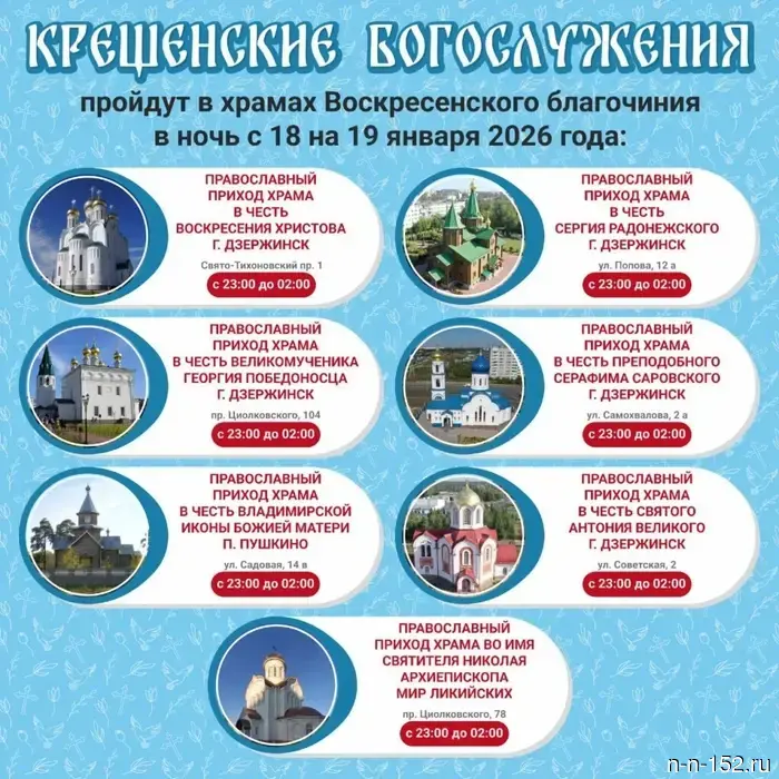 Богослужения и крещение в Дзержинске.